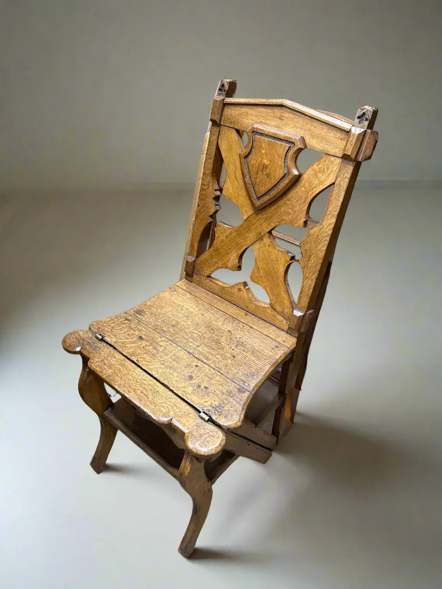 Metamorphic Folding Oak Ladder Chair 1