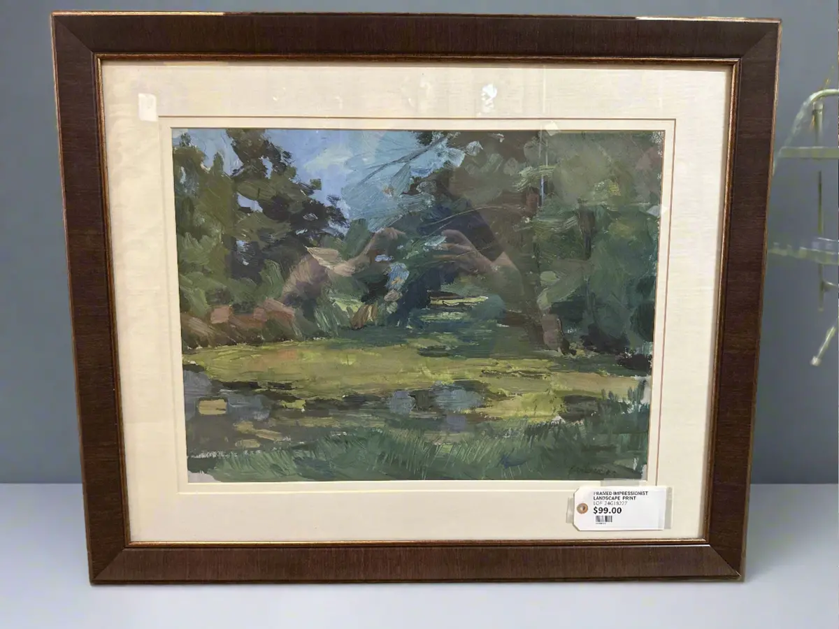 Framed Impressionist Landscape  Print 1