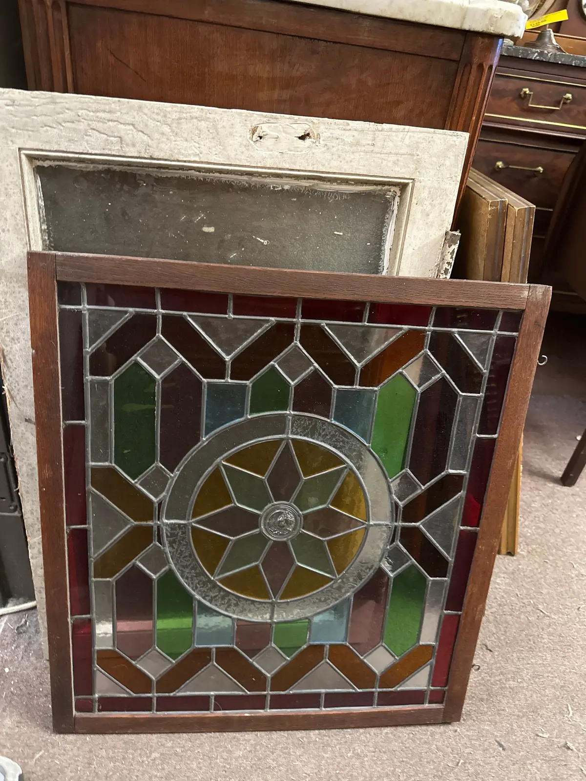Stained Glass Window With Star 1
