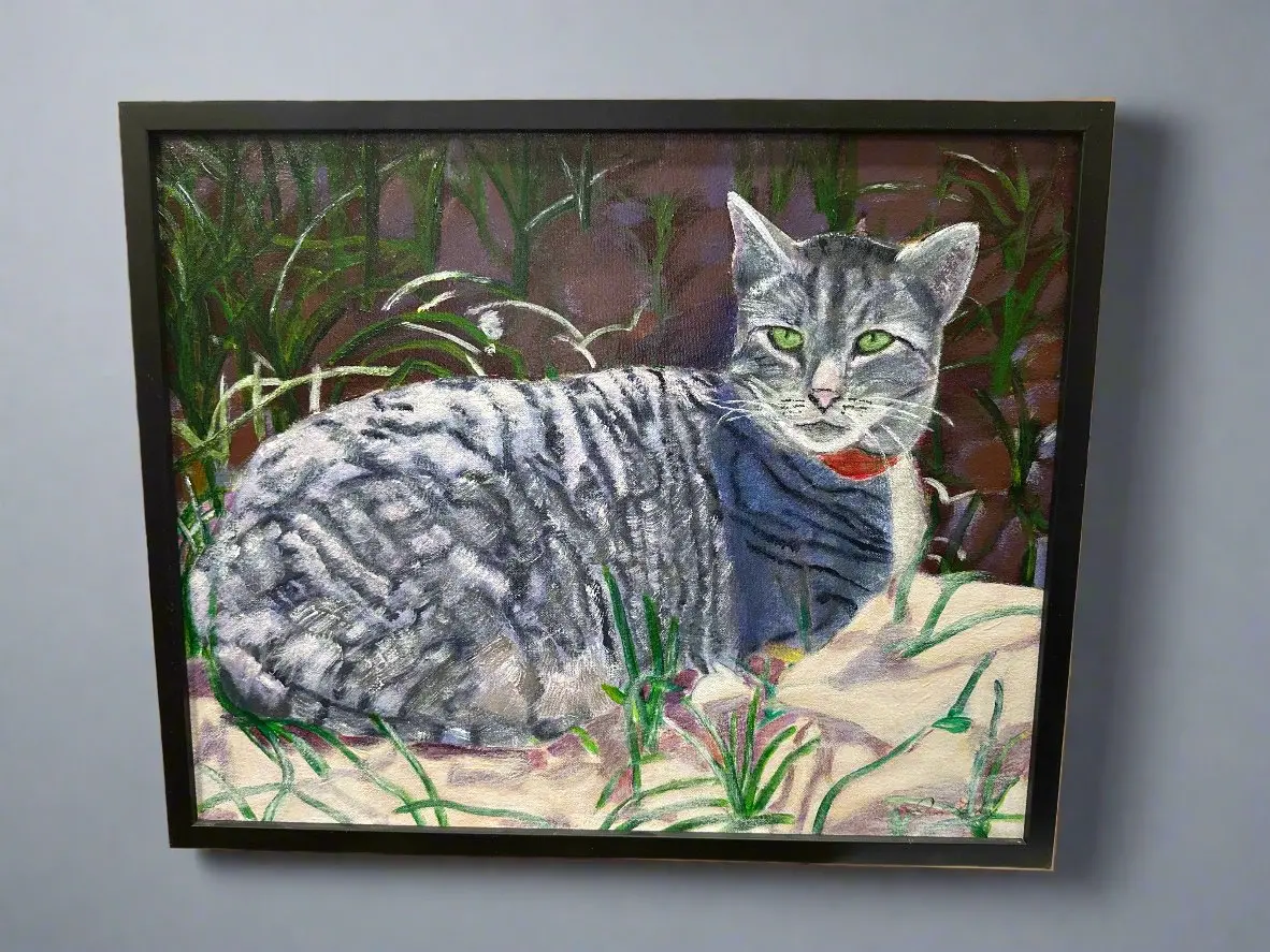 Cat Portrait By Jan Lackey 1