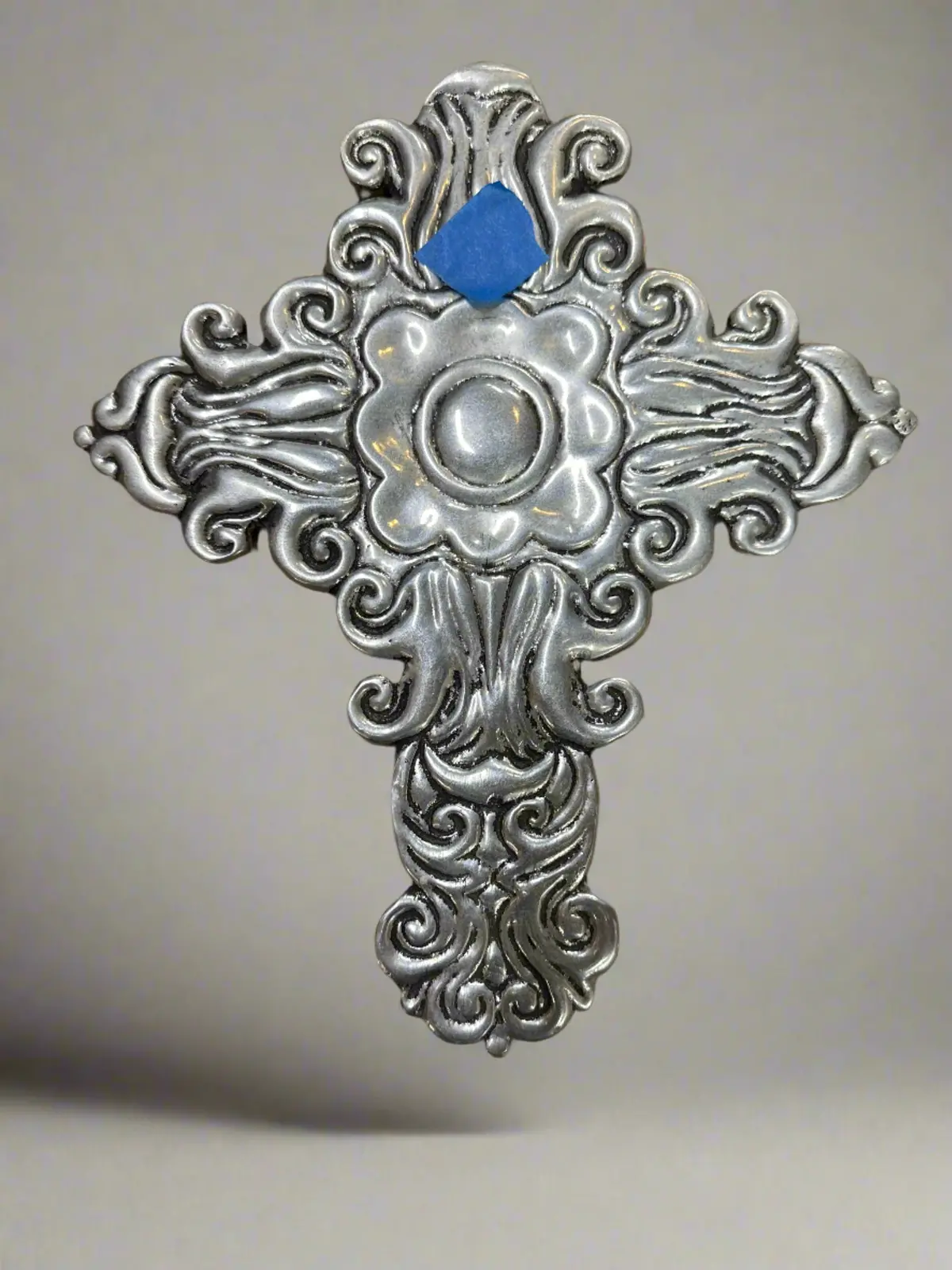 Silver Plate Stylized Cross 1