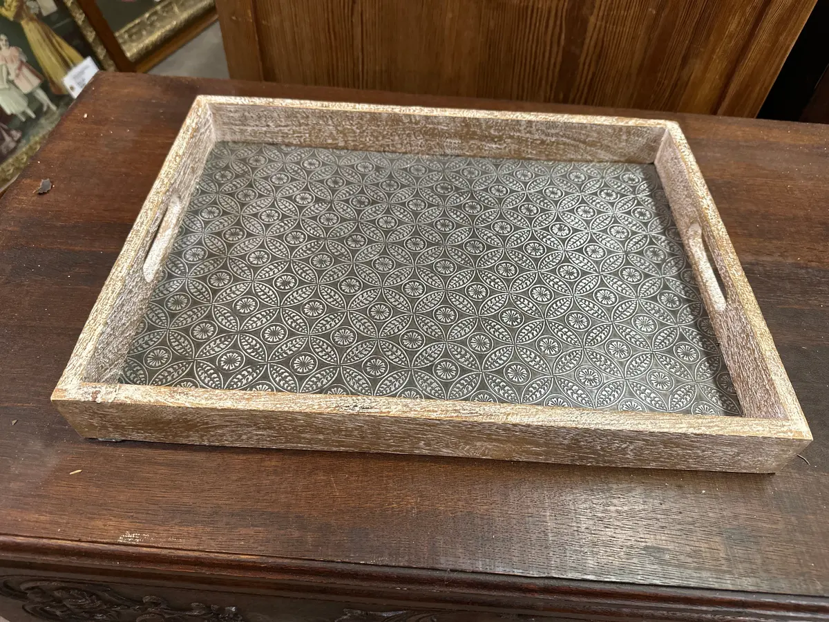 Embossed Wood Tray 1