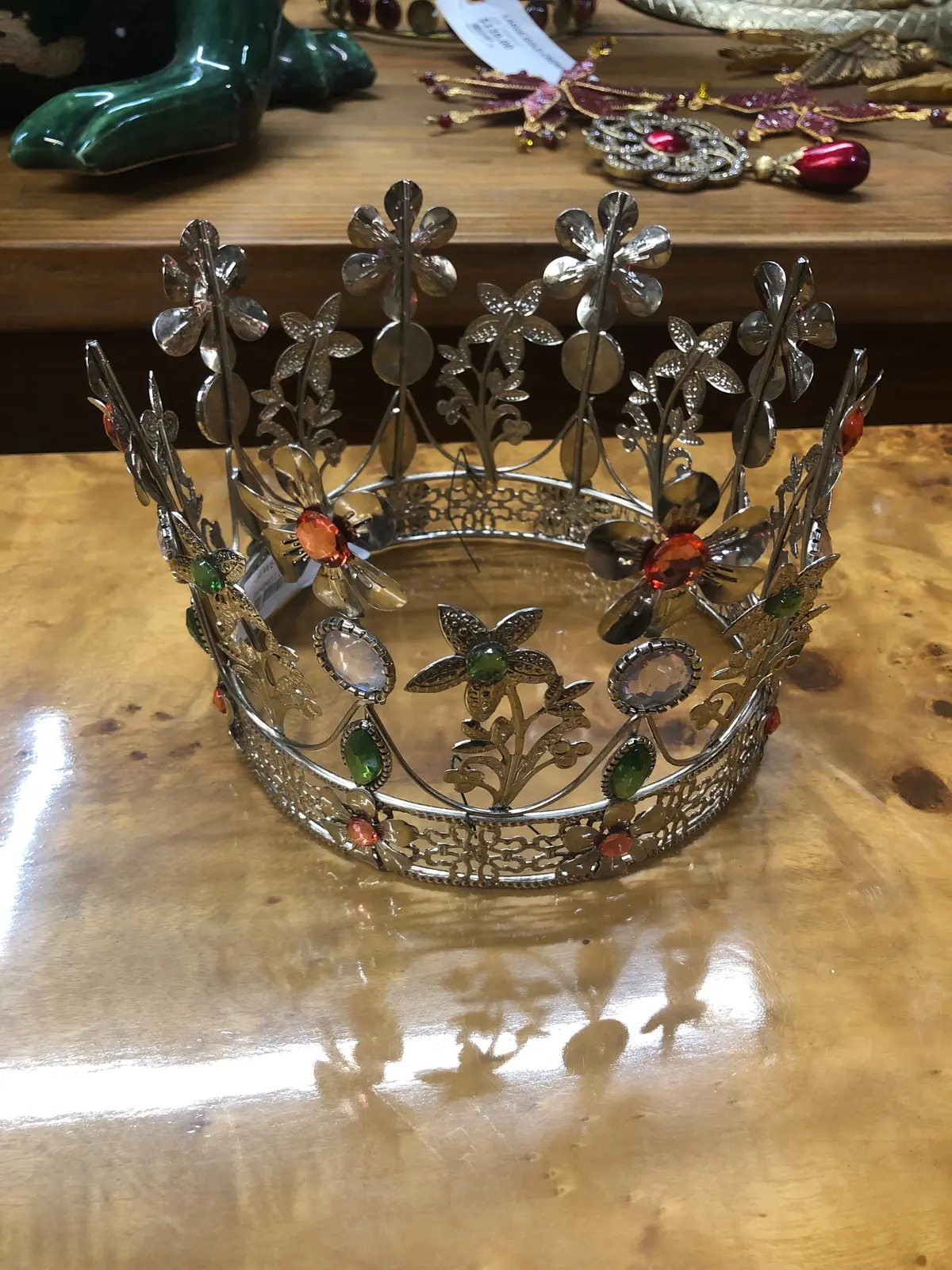 Jeweled Silver Crown 1