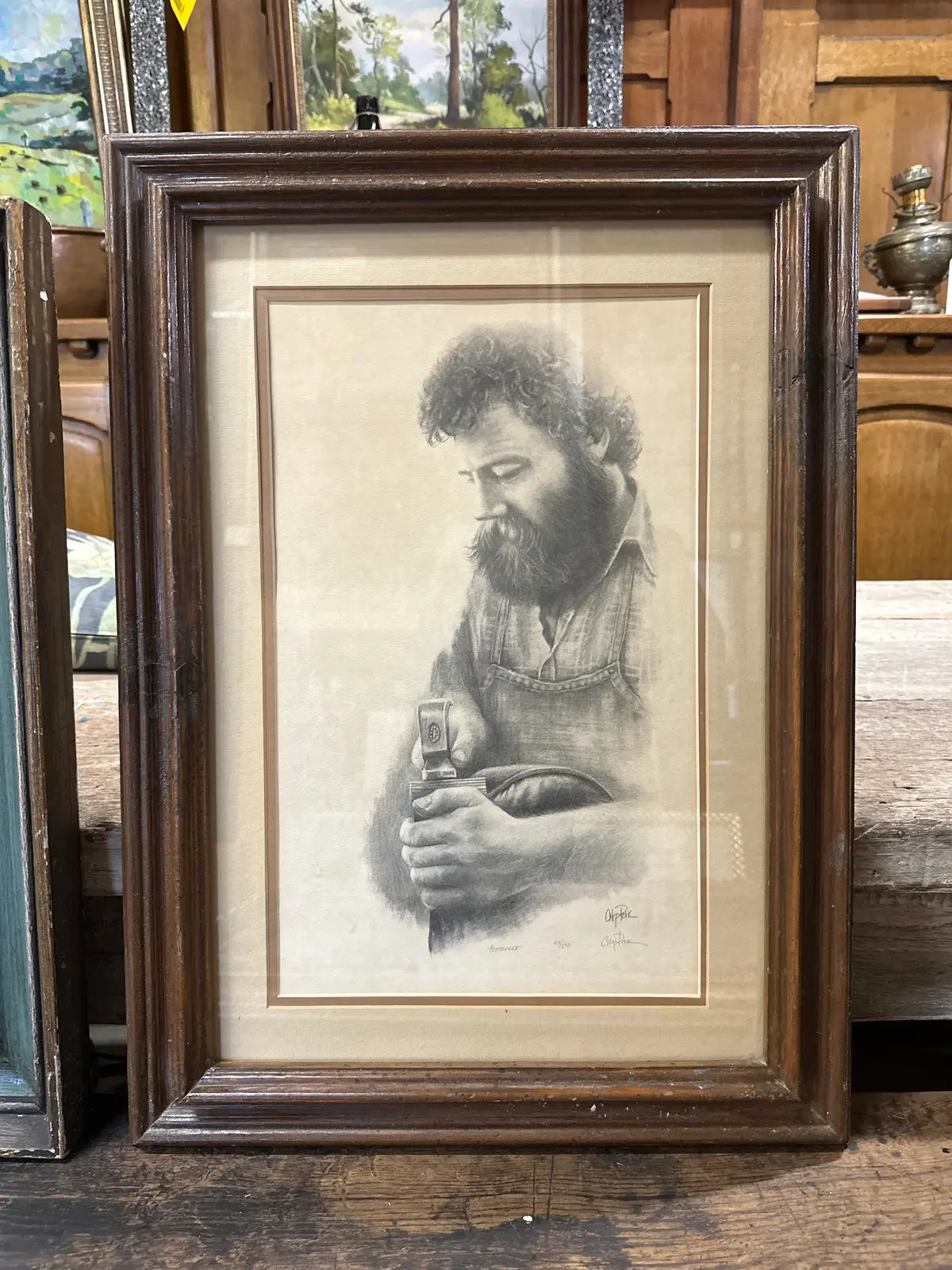 Framed Print Of A Carpenter 1