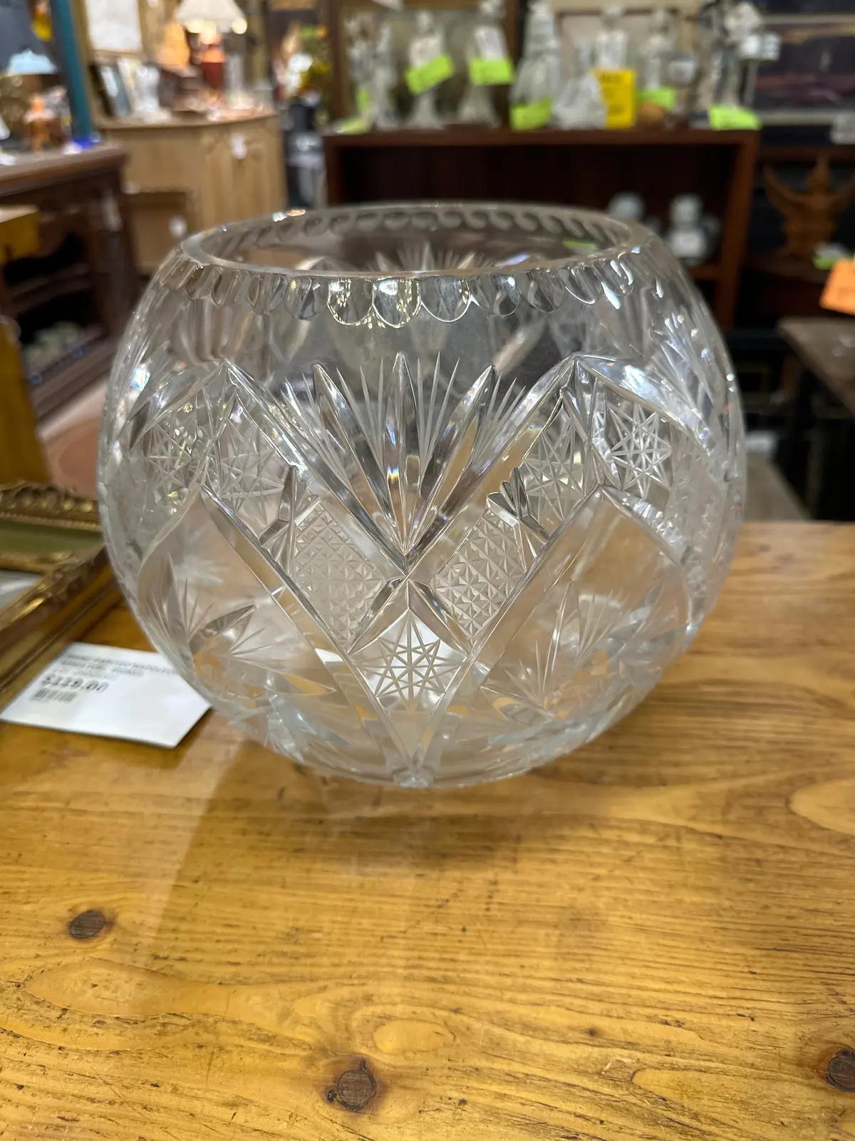 Large Crystal Rose Bowl 1
