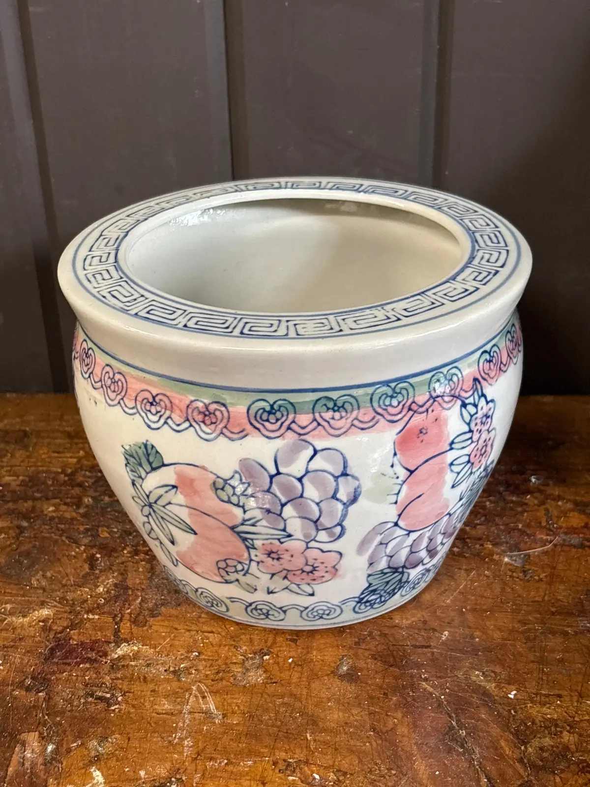 Small Green, Pink And Purple Fruit Planter 1