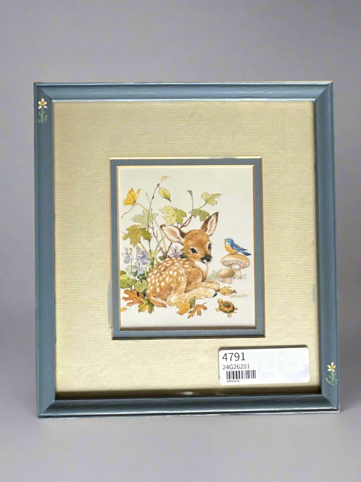 Small Bambi Print Framed 1