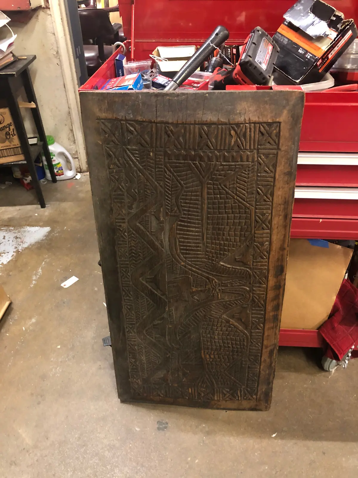 Carved Wood Panel 1