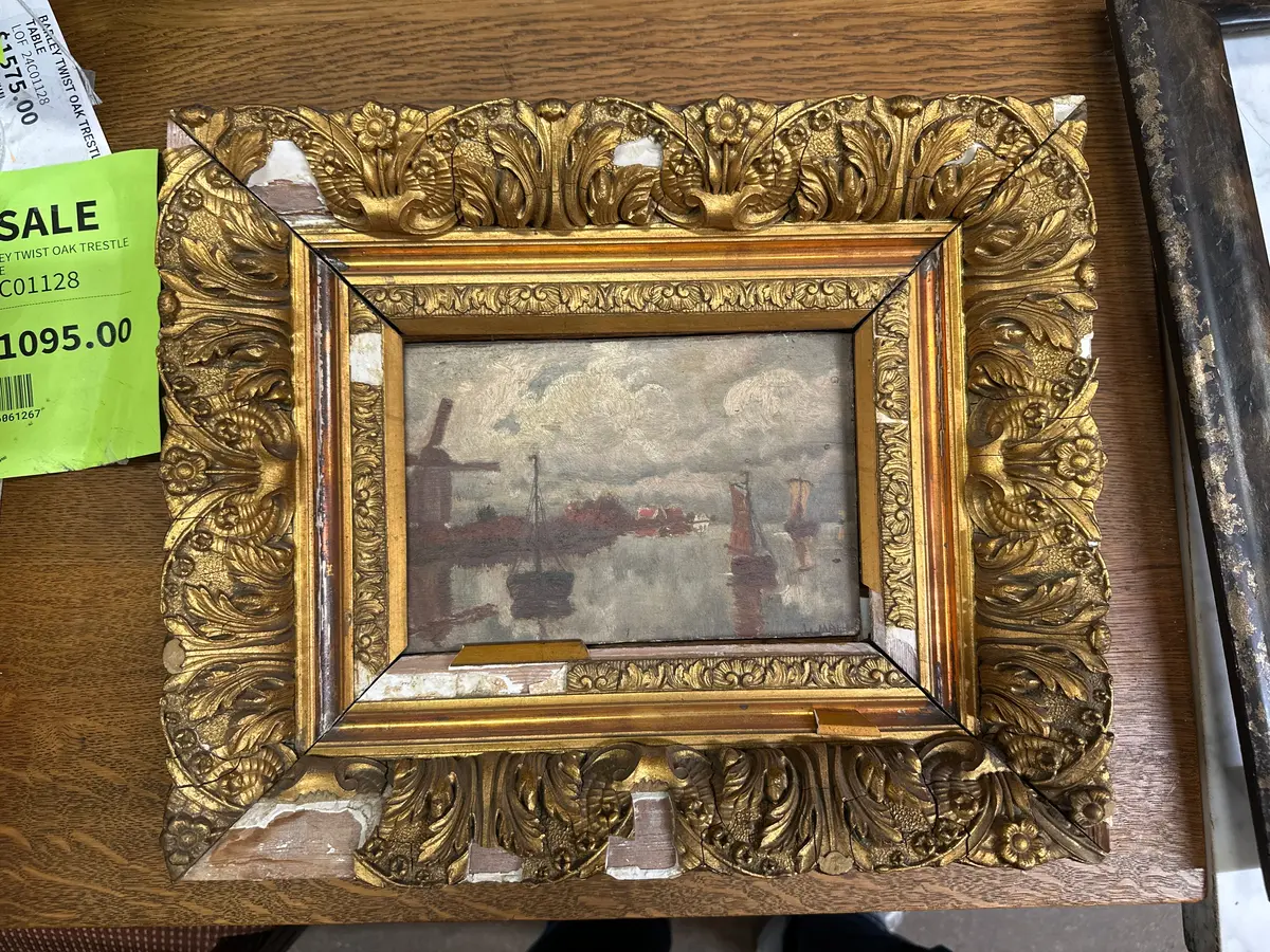 Super Rough Small Harbor Painting 1