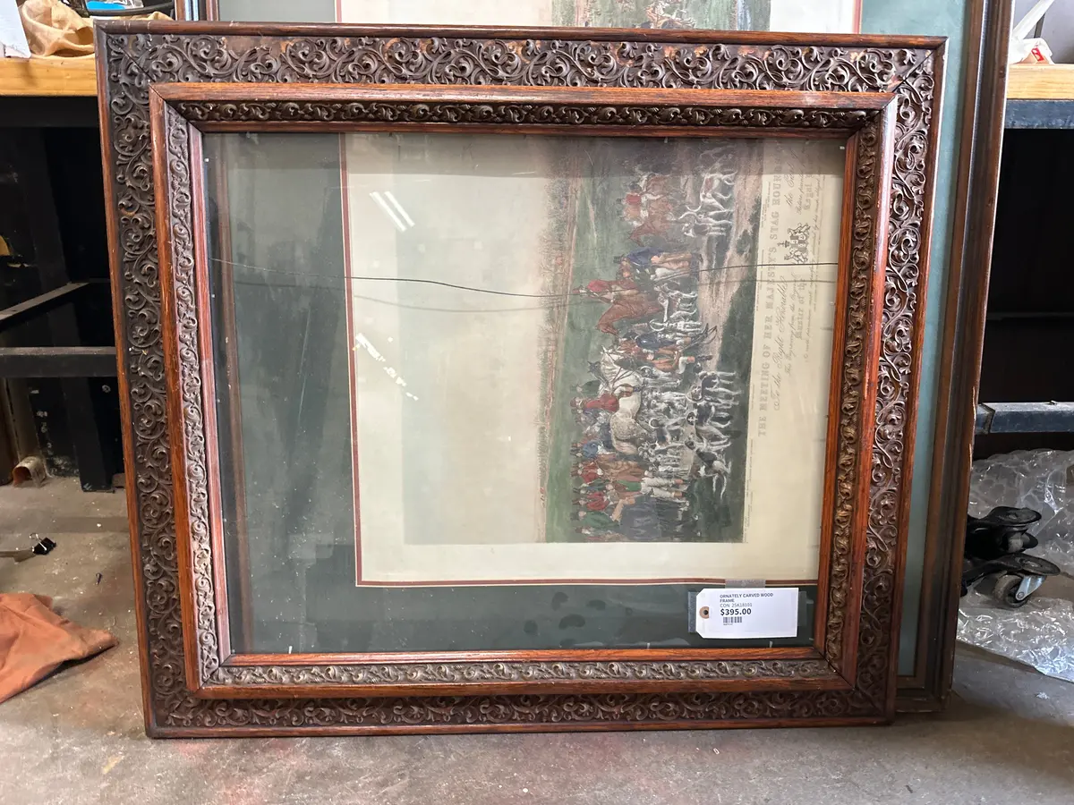 Ornately Carved Wood Frame 1
