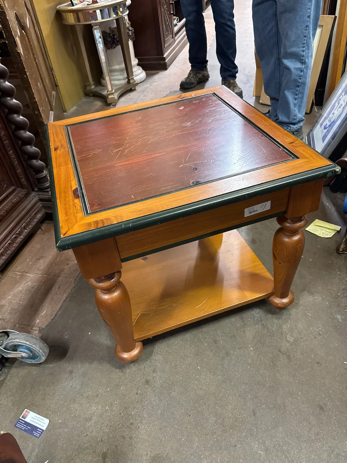 Pine Square End Table 1