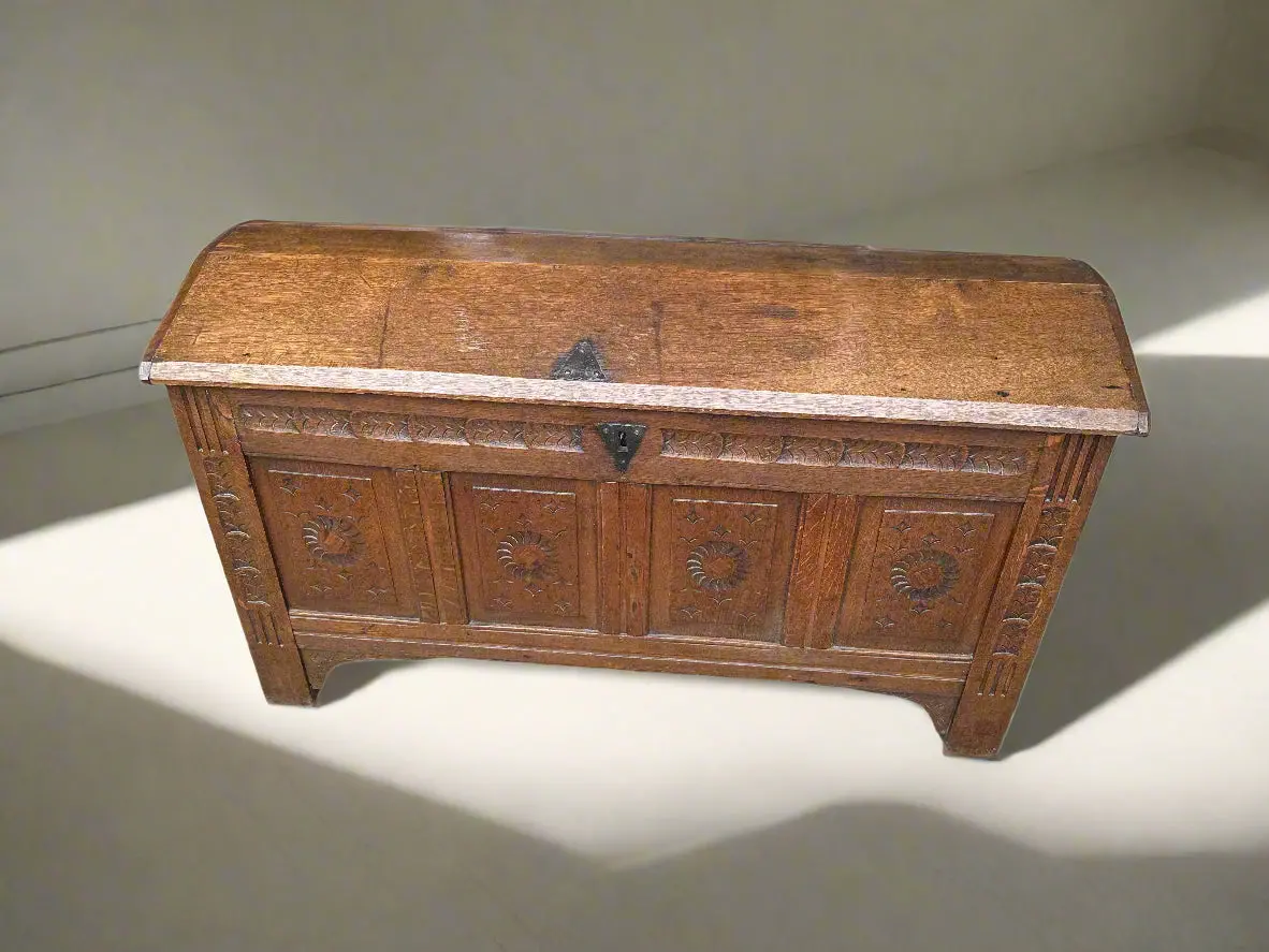 Dome Top Oak Coffer1 1
