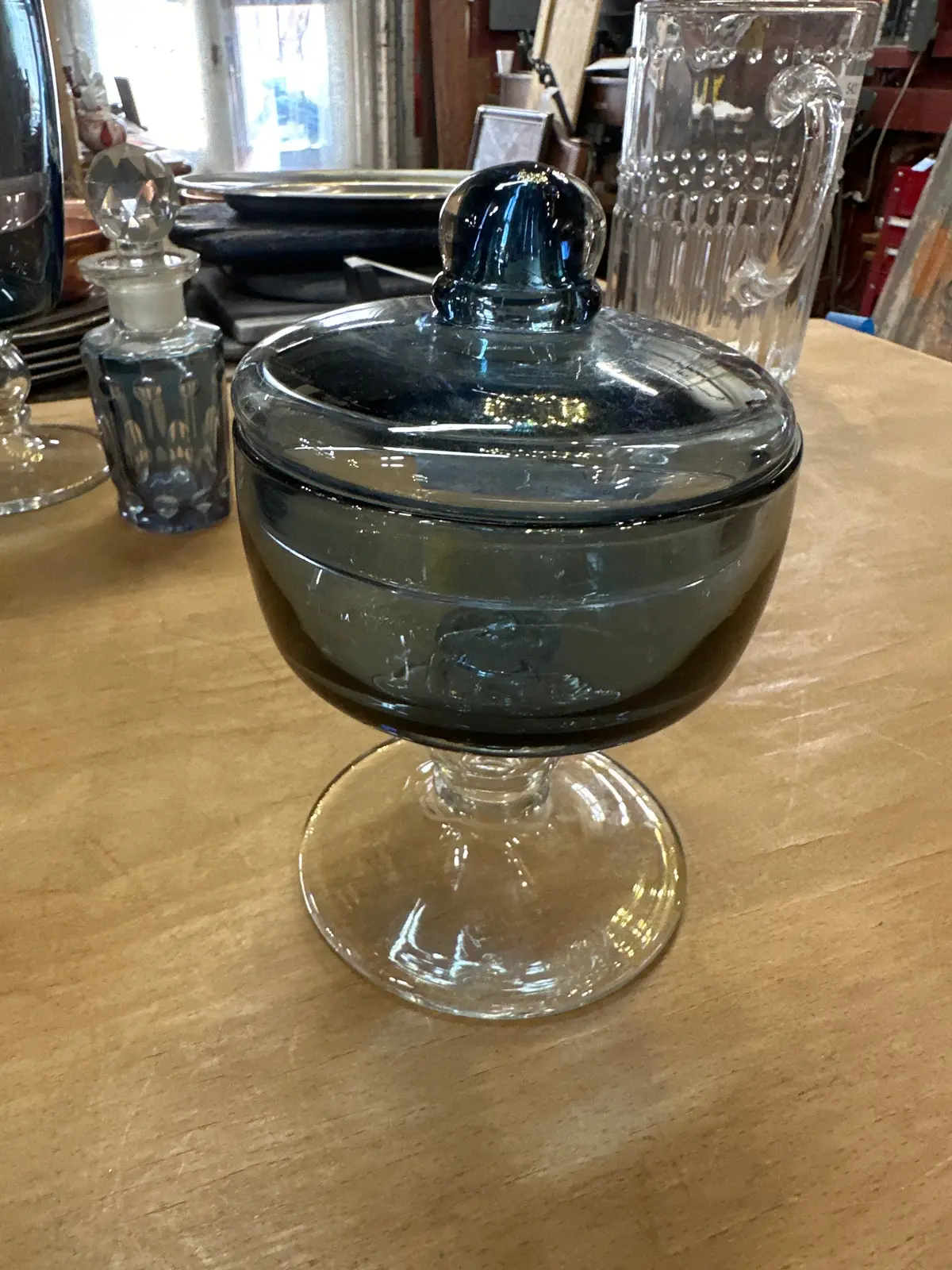 Vintage Small Candy Dish With Lid 1