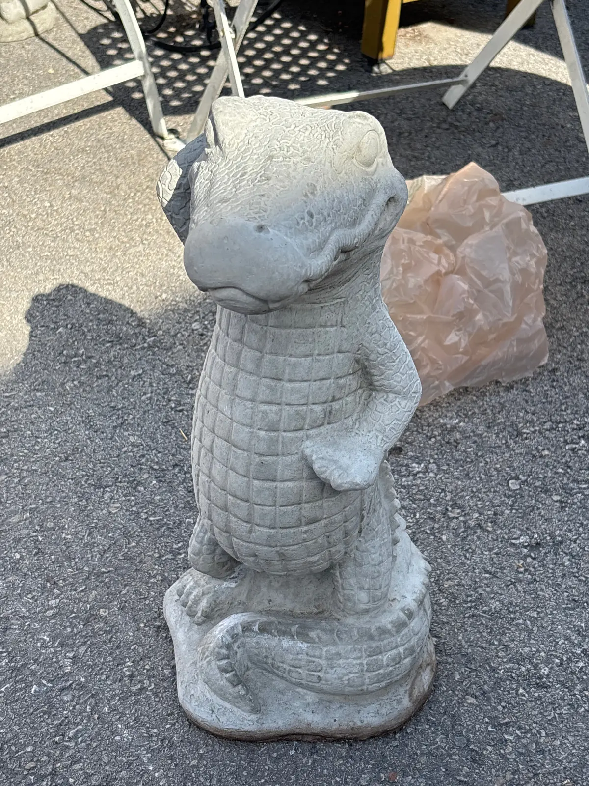 Medium Concrete Crocodile 1
