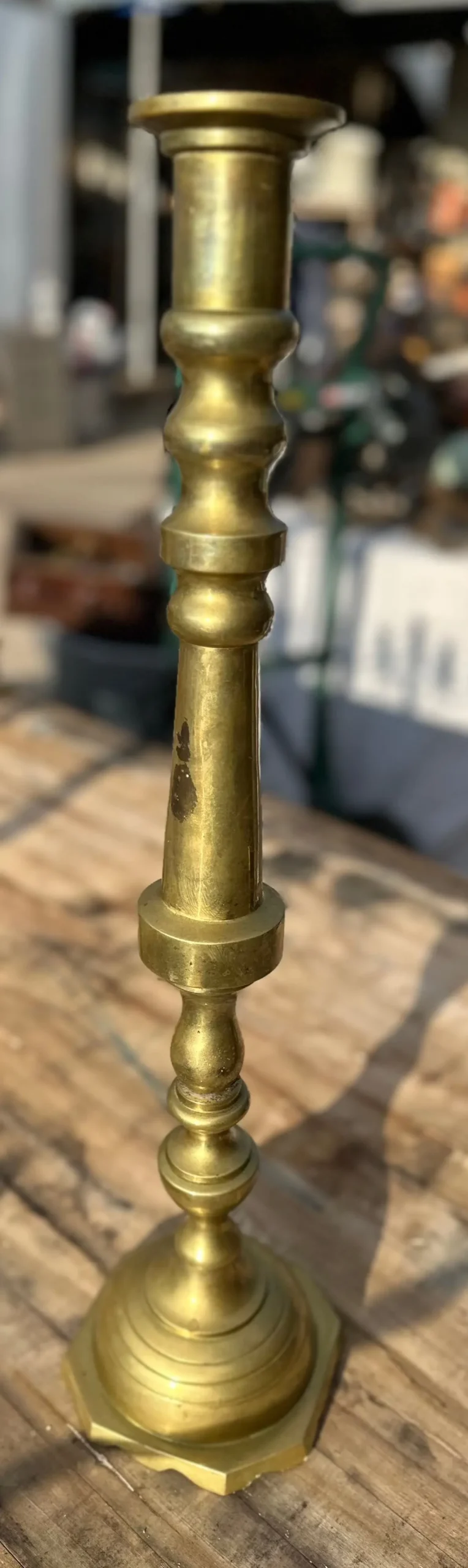 Tall Brass Candlestick 1