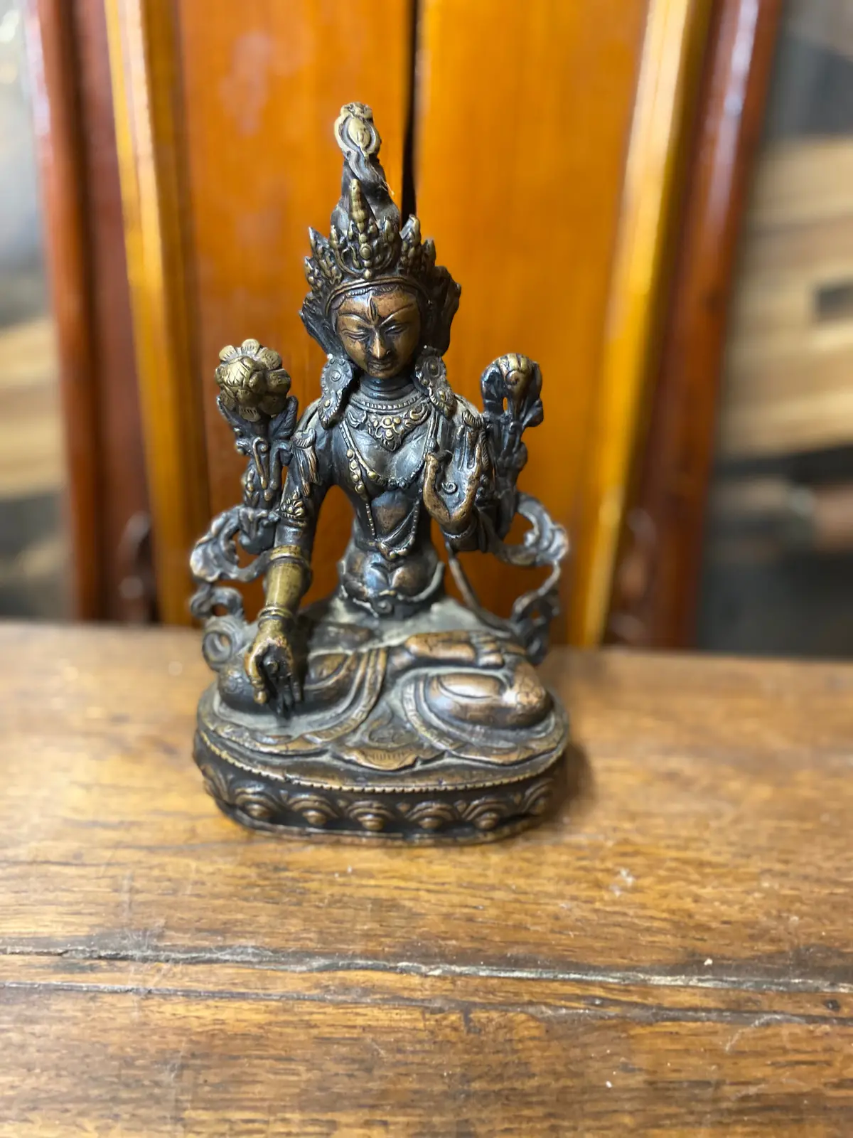 Bronze Tibetan Tara Buddha 1