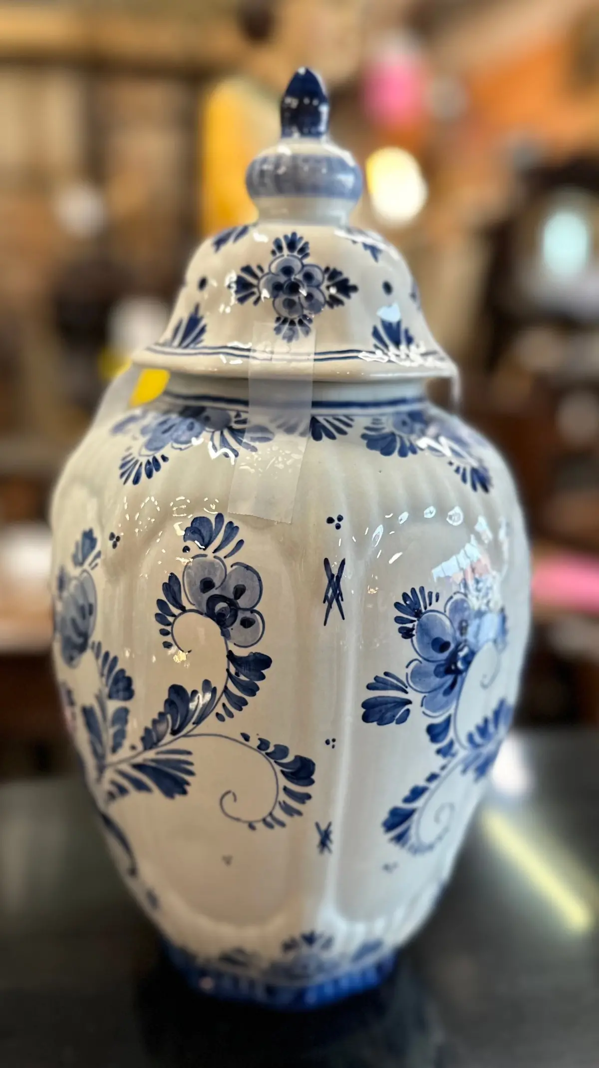 Medium Delft Ginger Jar 1