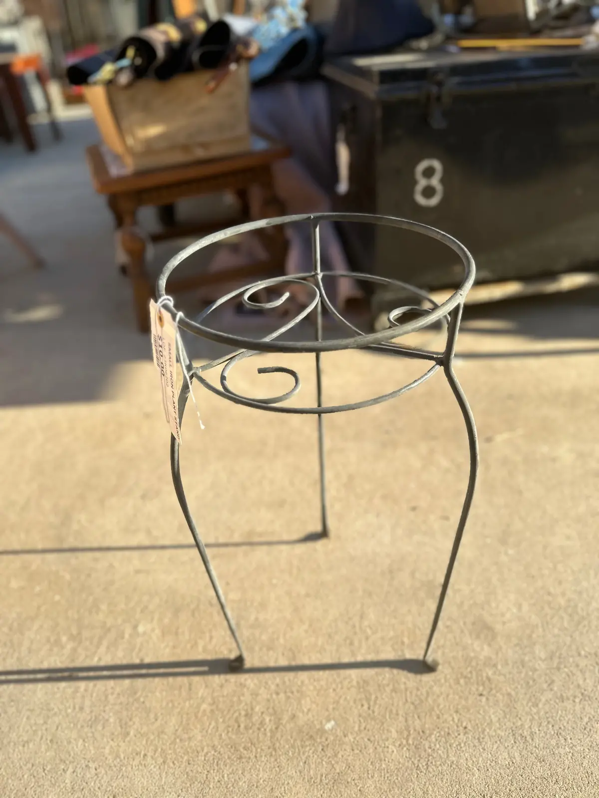 Small Iron Plant Stand 1