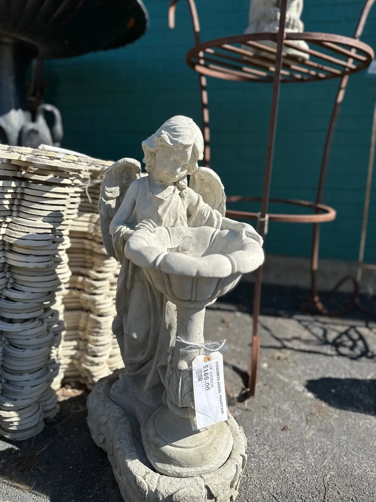 Concrete Angel Fountain 1