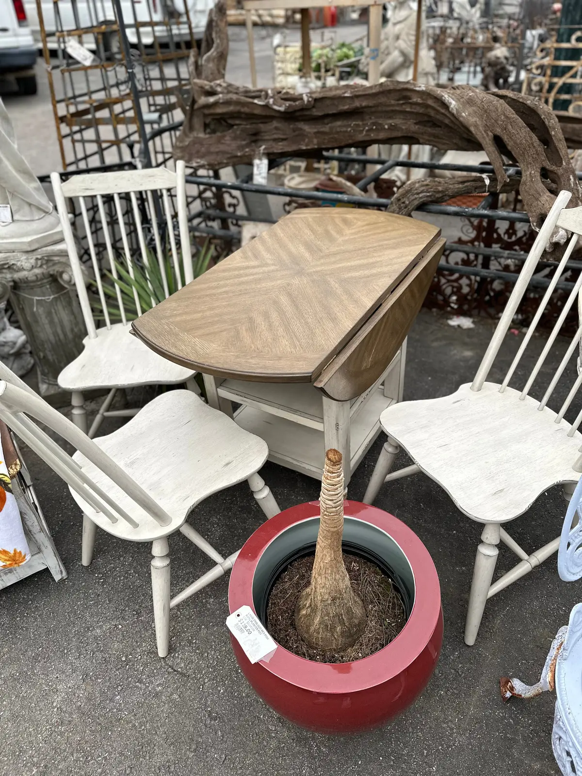 Drop Leaf Table With 3 Chairs Not Old 1