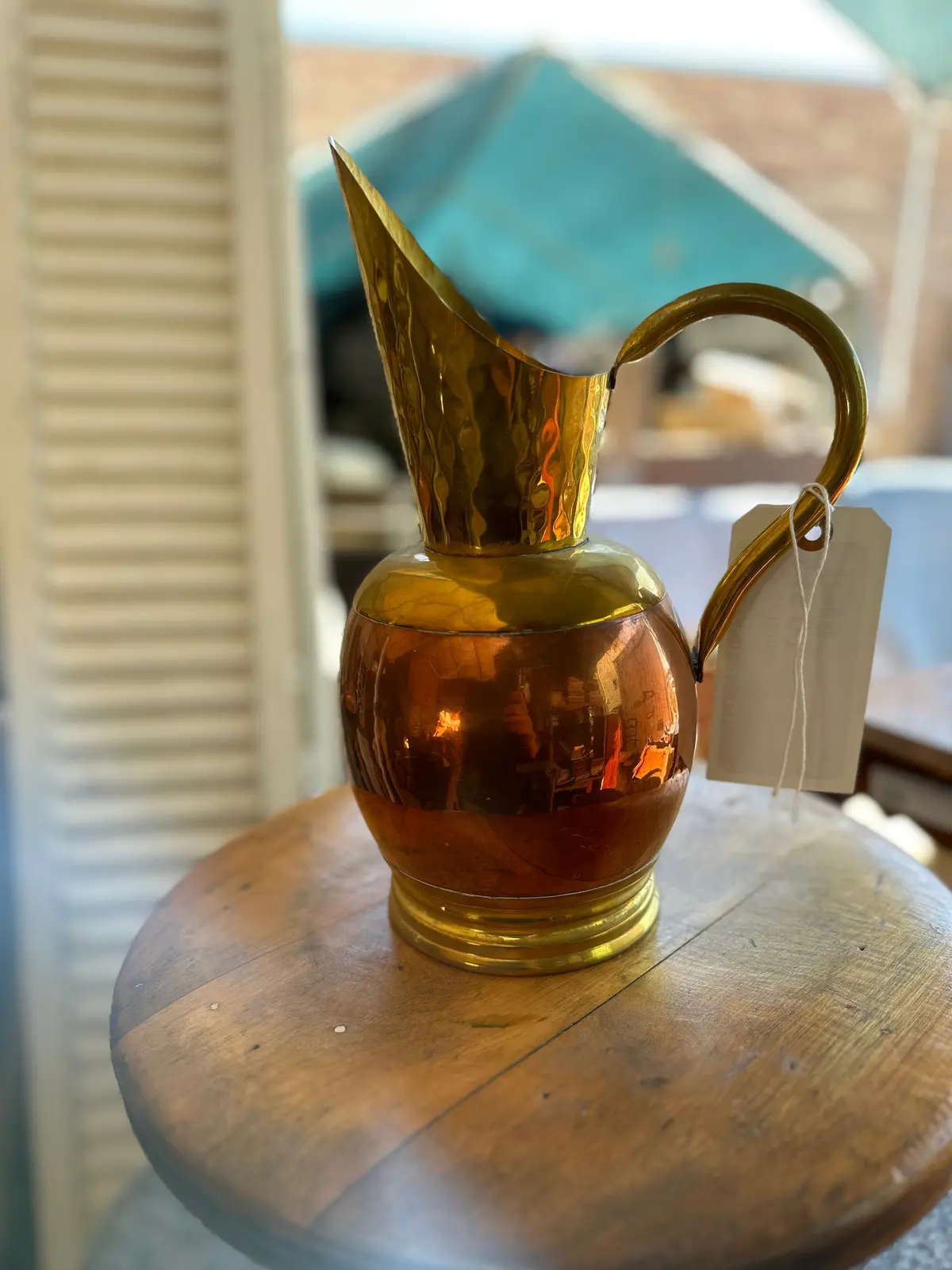 Copper And Brass Pitcher 1