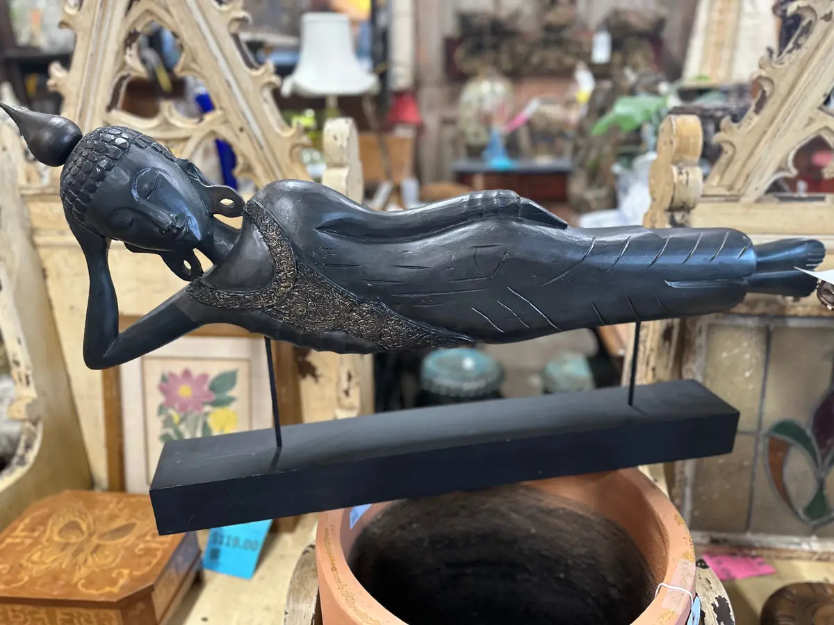 Reclining Buddha Wood Statue 1