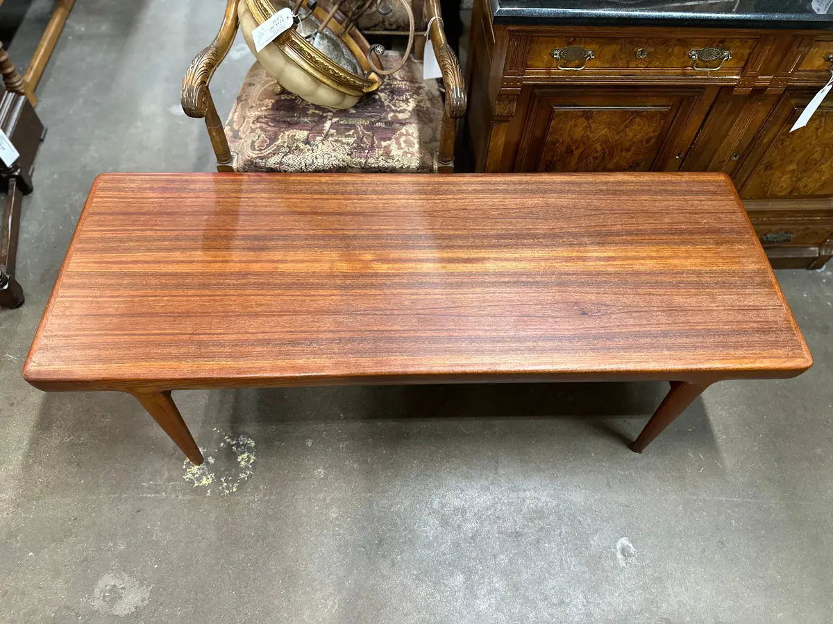 Mid Century Teak Coffee Table Signed Danish Silkeborg 1