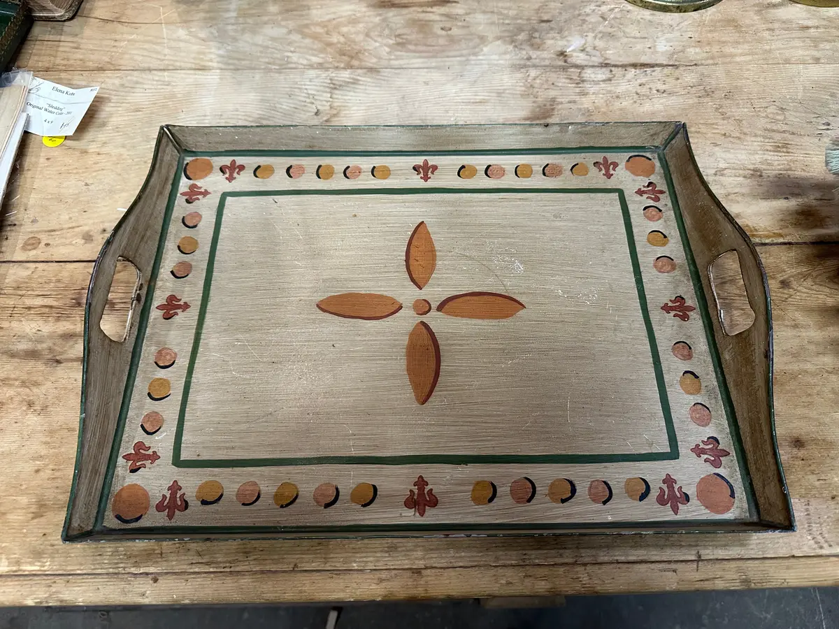 Brown Tole Tray 1
