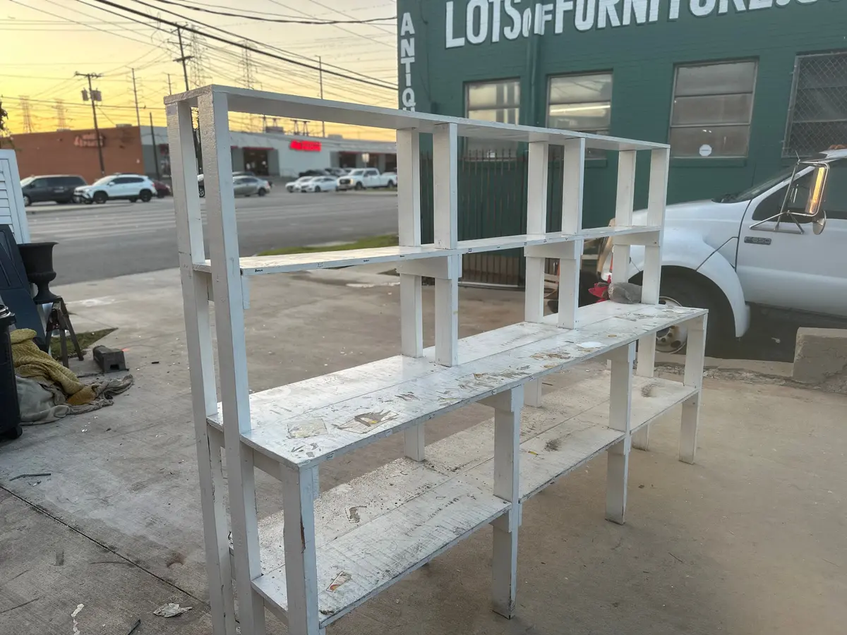 Long Painted Display Shelf 1