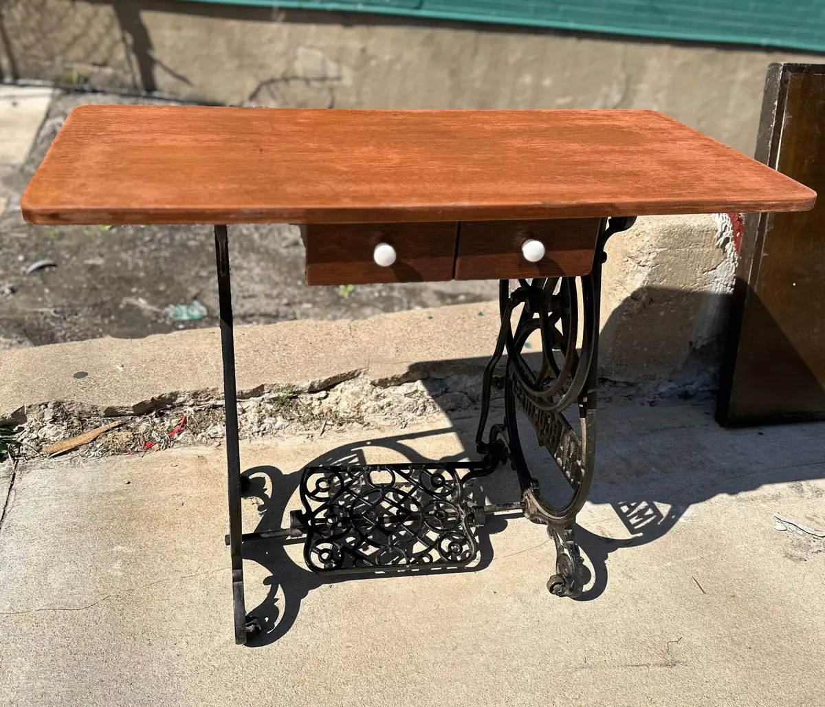 Cast Iron Sewing Table 1