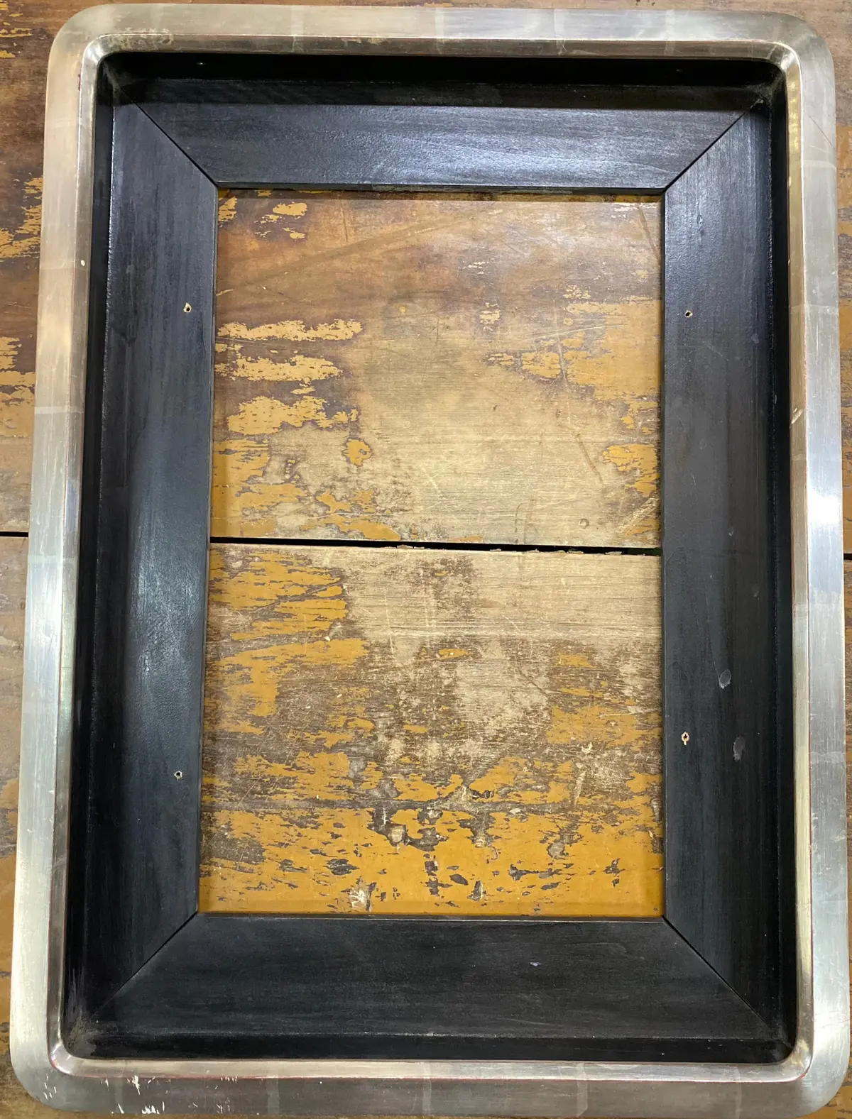 Small Wood Silver Lead Modern Frame 1