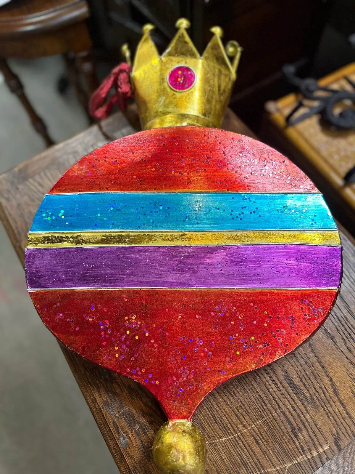 Large Painted Ornament 1