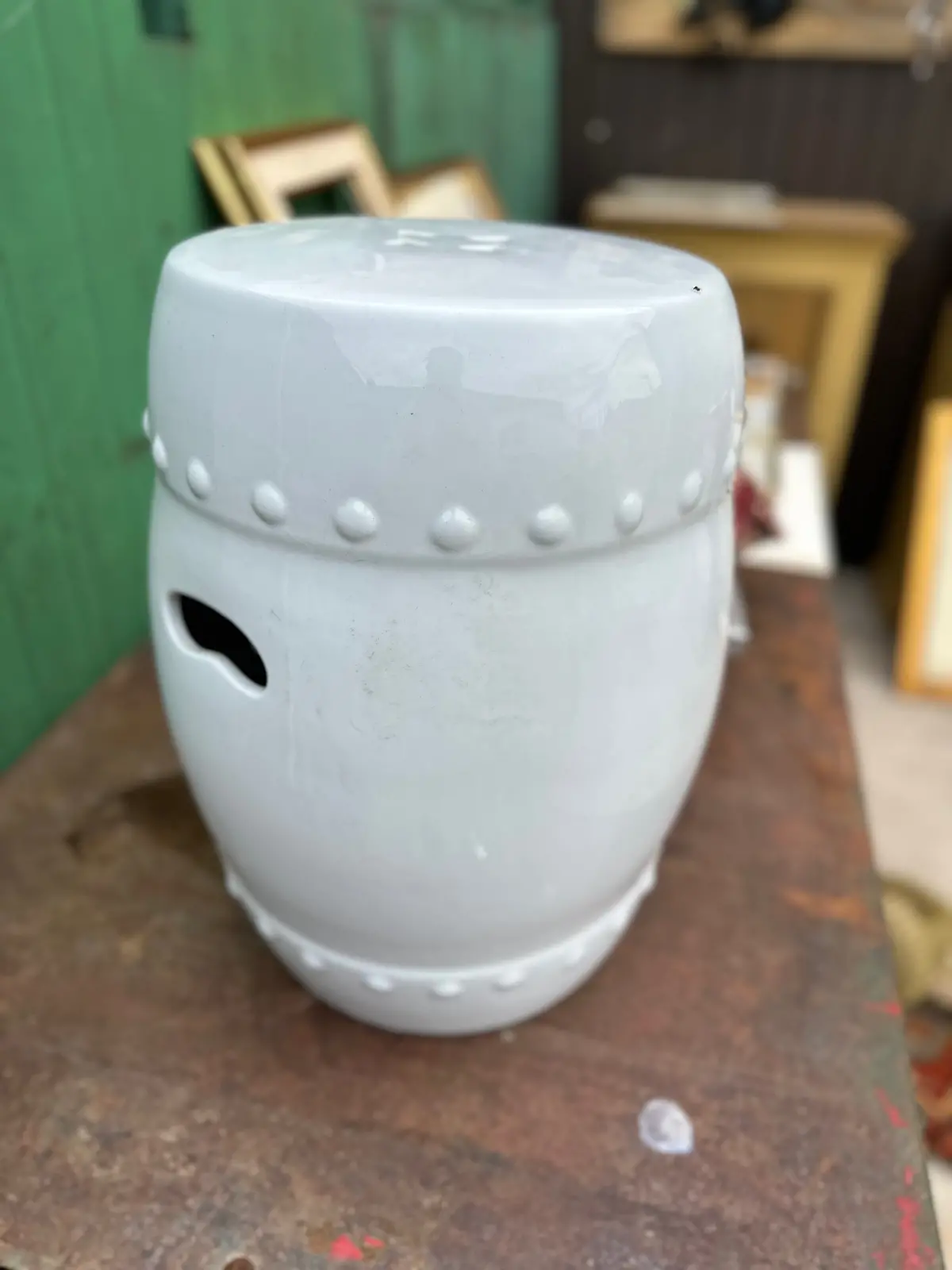 White Garden Seat 1