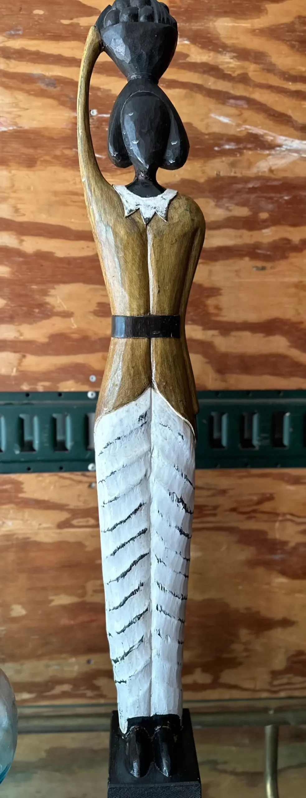 Tall African Wood Statue 1