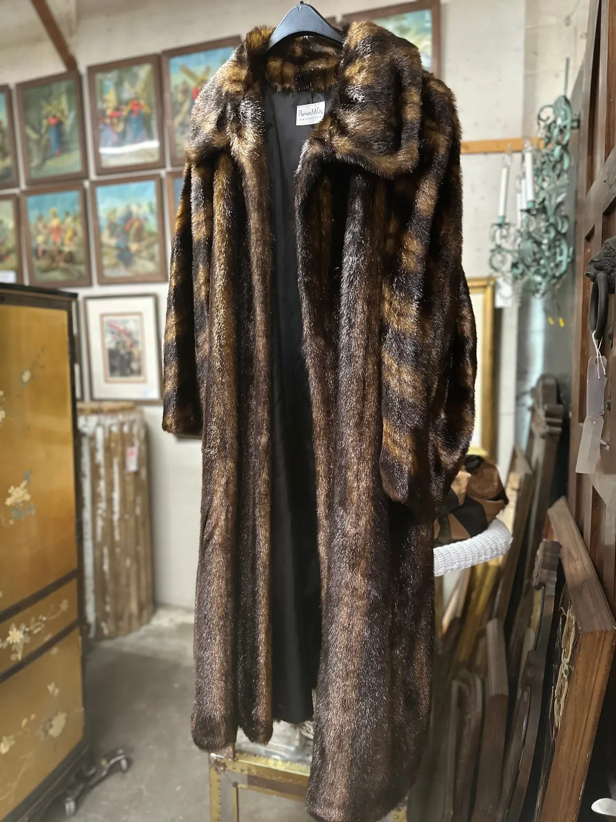 Faux Long Fur Coat 1