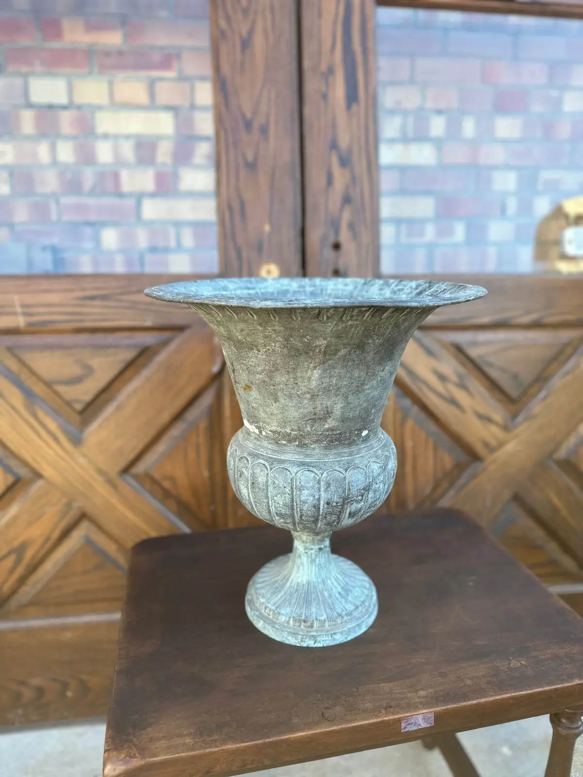 Metal Garden Urn 1