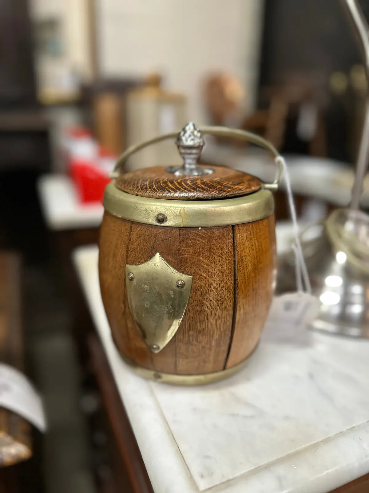 English Biscuit Barrel As Found 1