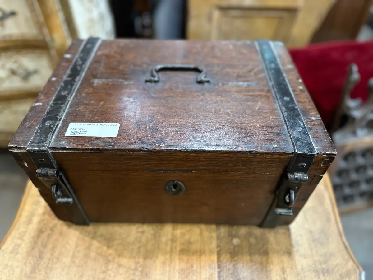 Oak And Iron Strong Box 1