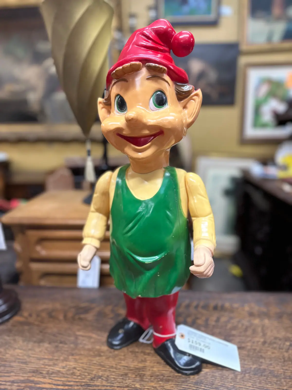 1950'S Christmas Lighted Elf-Plastic 1