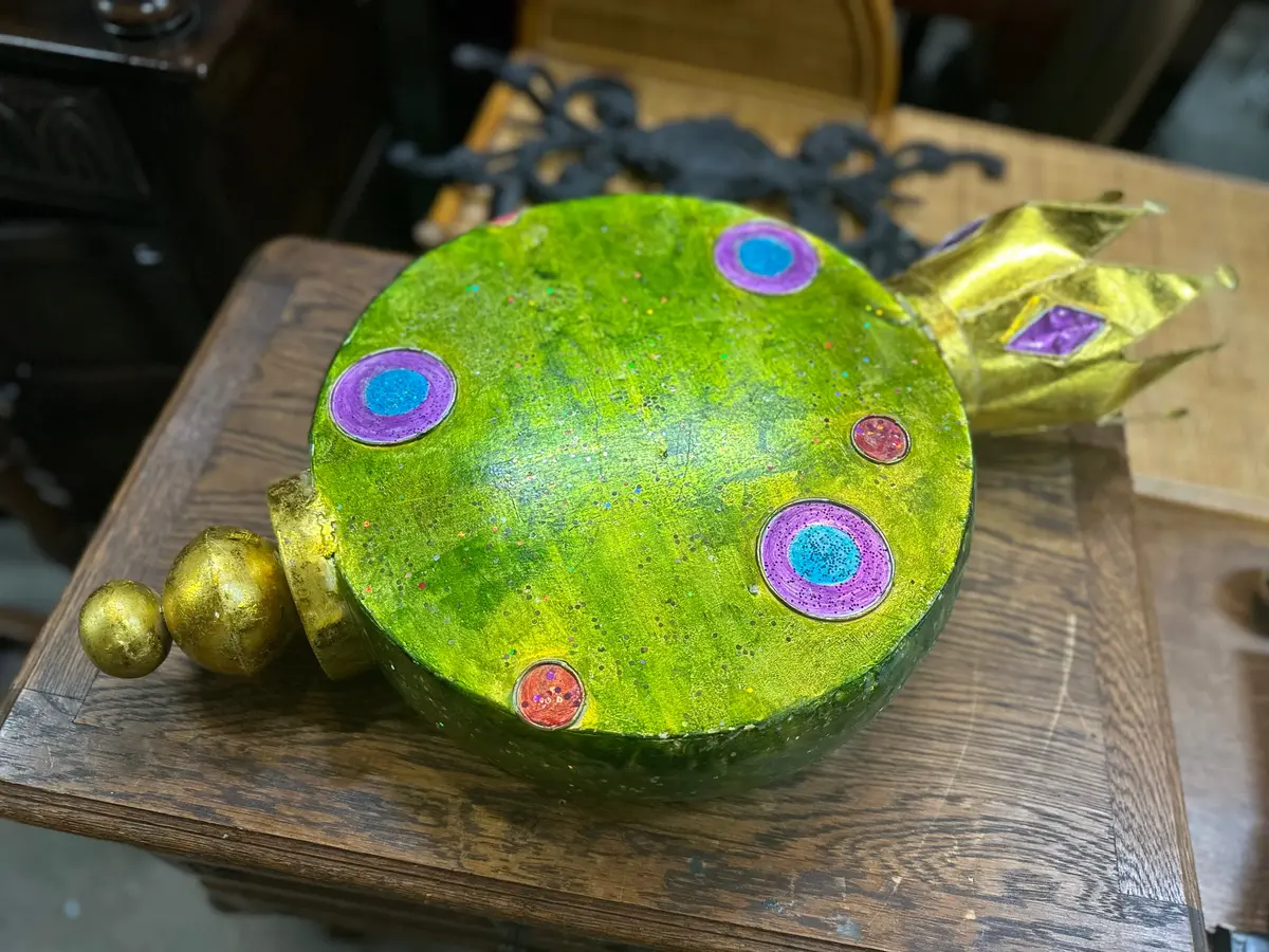 Large Painted Ornament 1