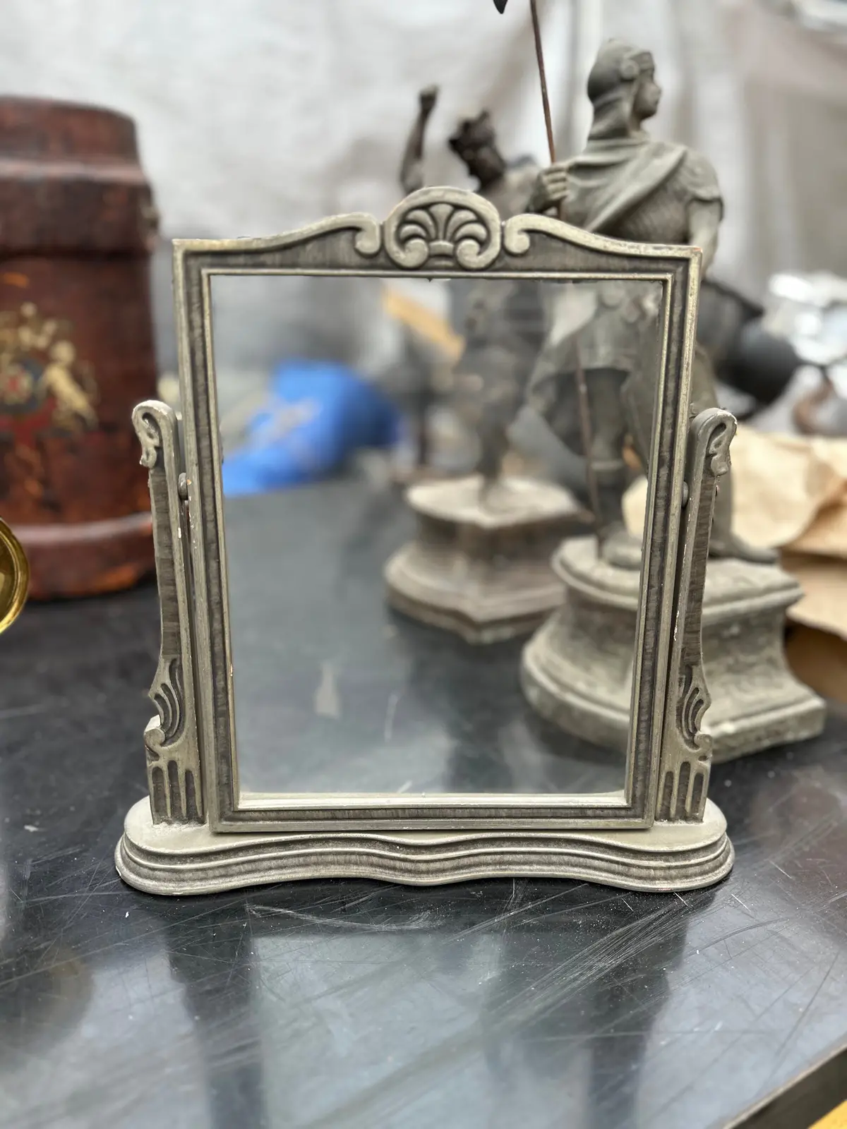 Painted Wood Deco Standing Frame 1