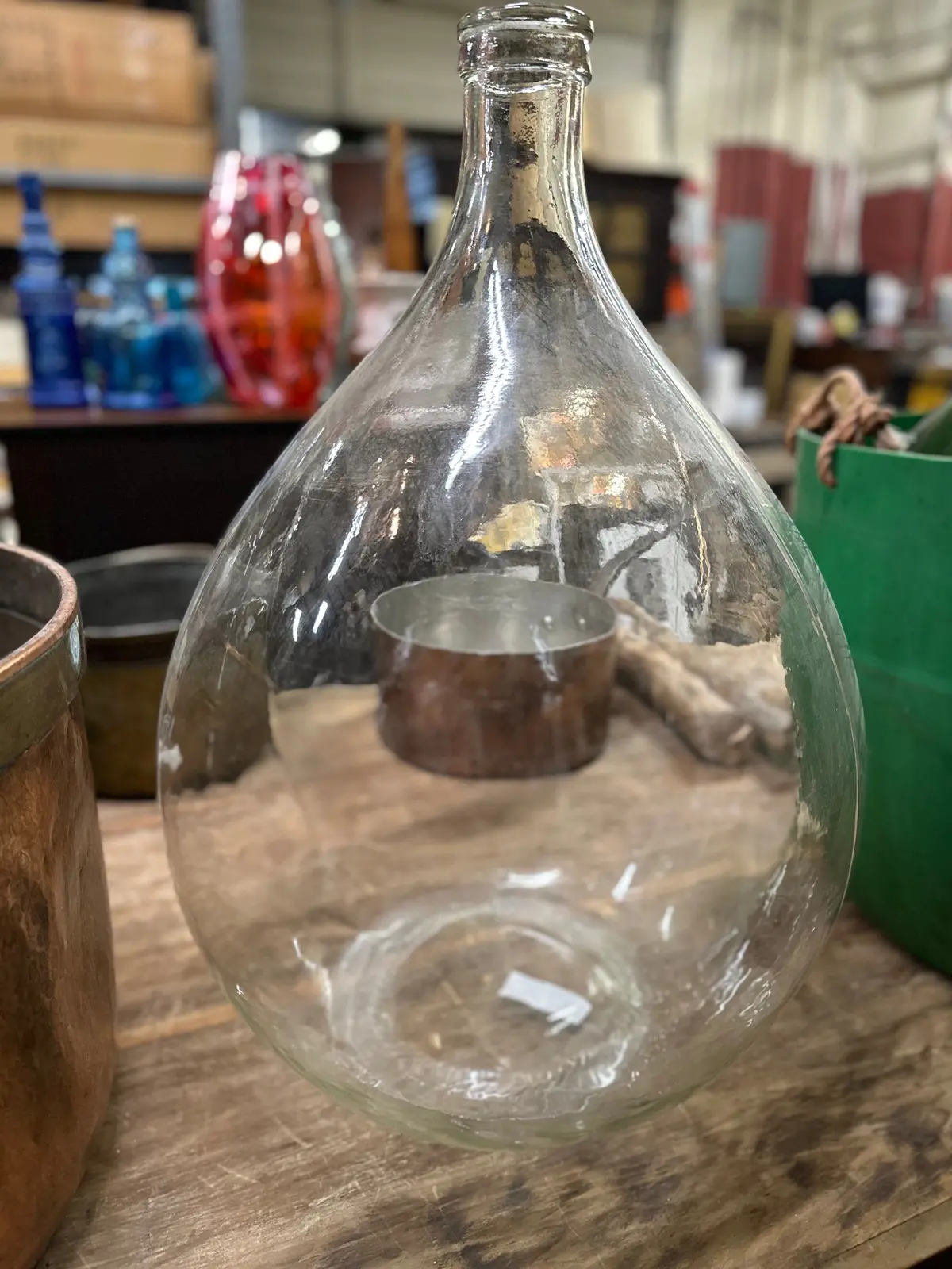Large Clear Wine Bottle 1