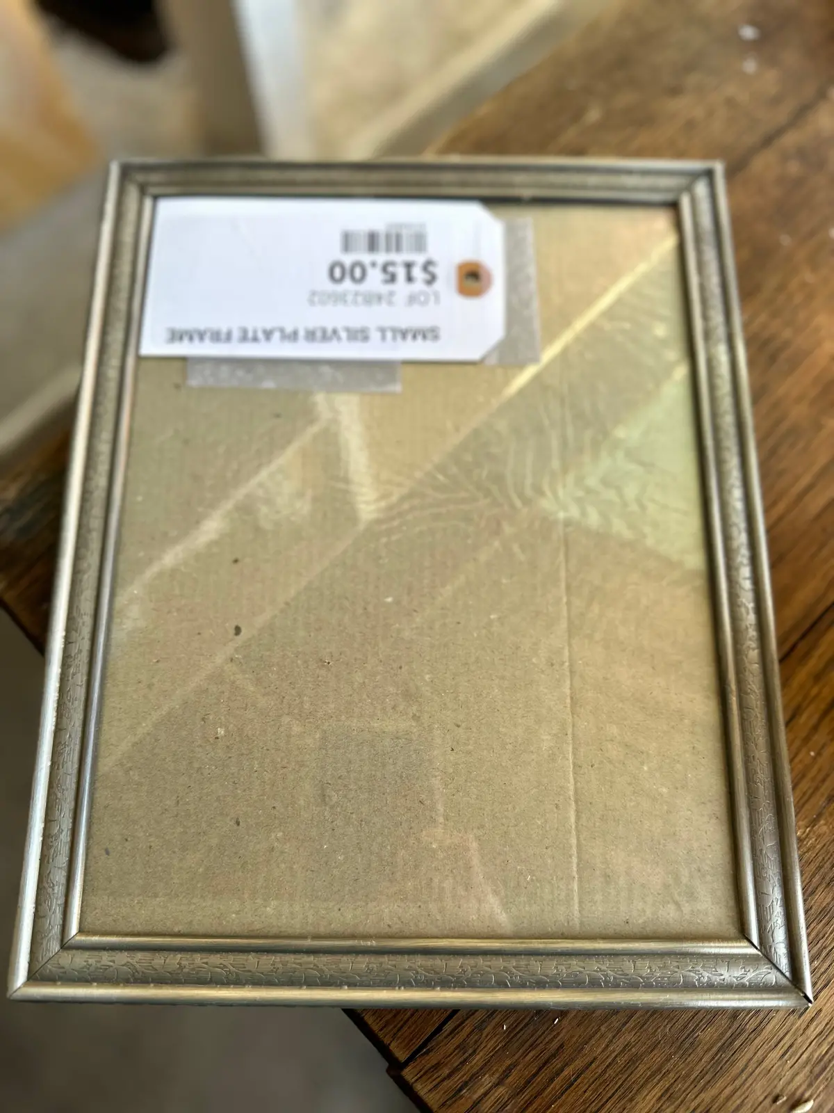 Small Silver Plate Frame 1