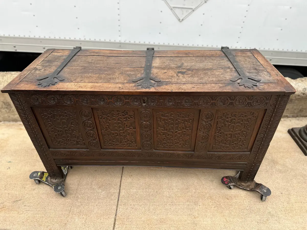 Antique Coffer Trunk 1