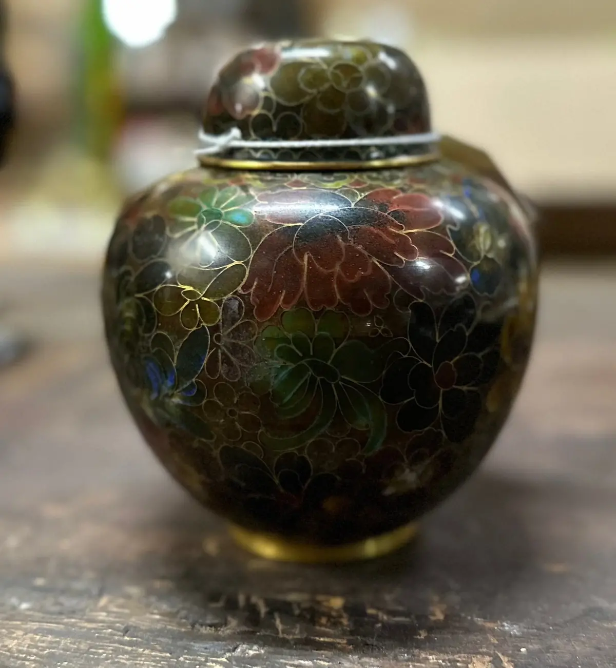 Cloisonne Ginger Jar Small 1