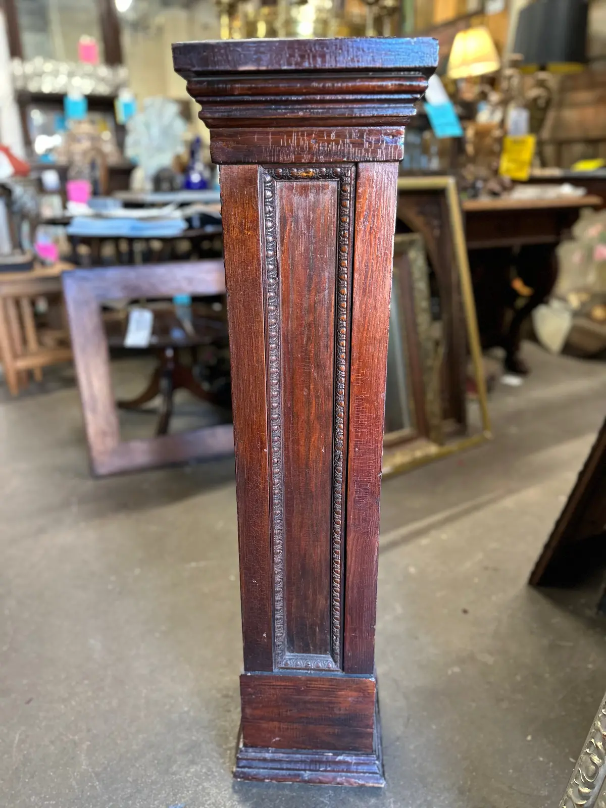 Late 19Th Century Pine Square Pedestal 1