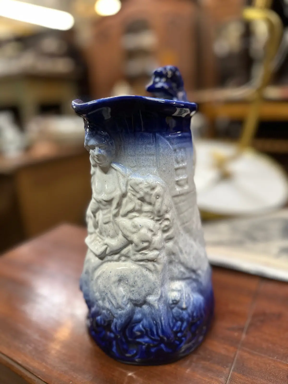 Blue And White Pitcher 1