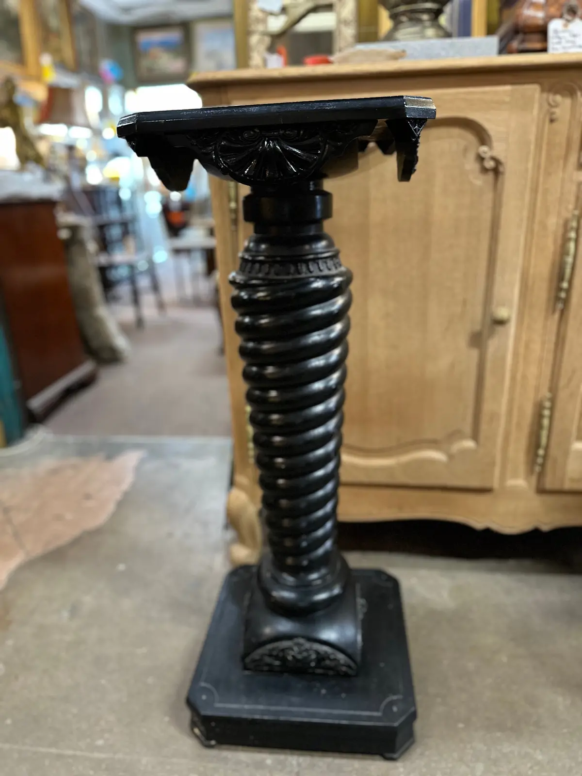 Ebonized Twist Stand 1