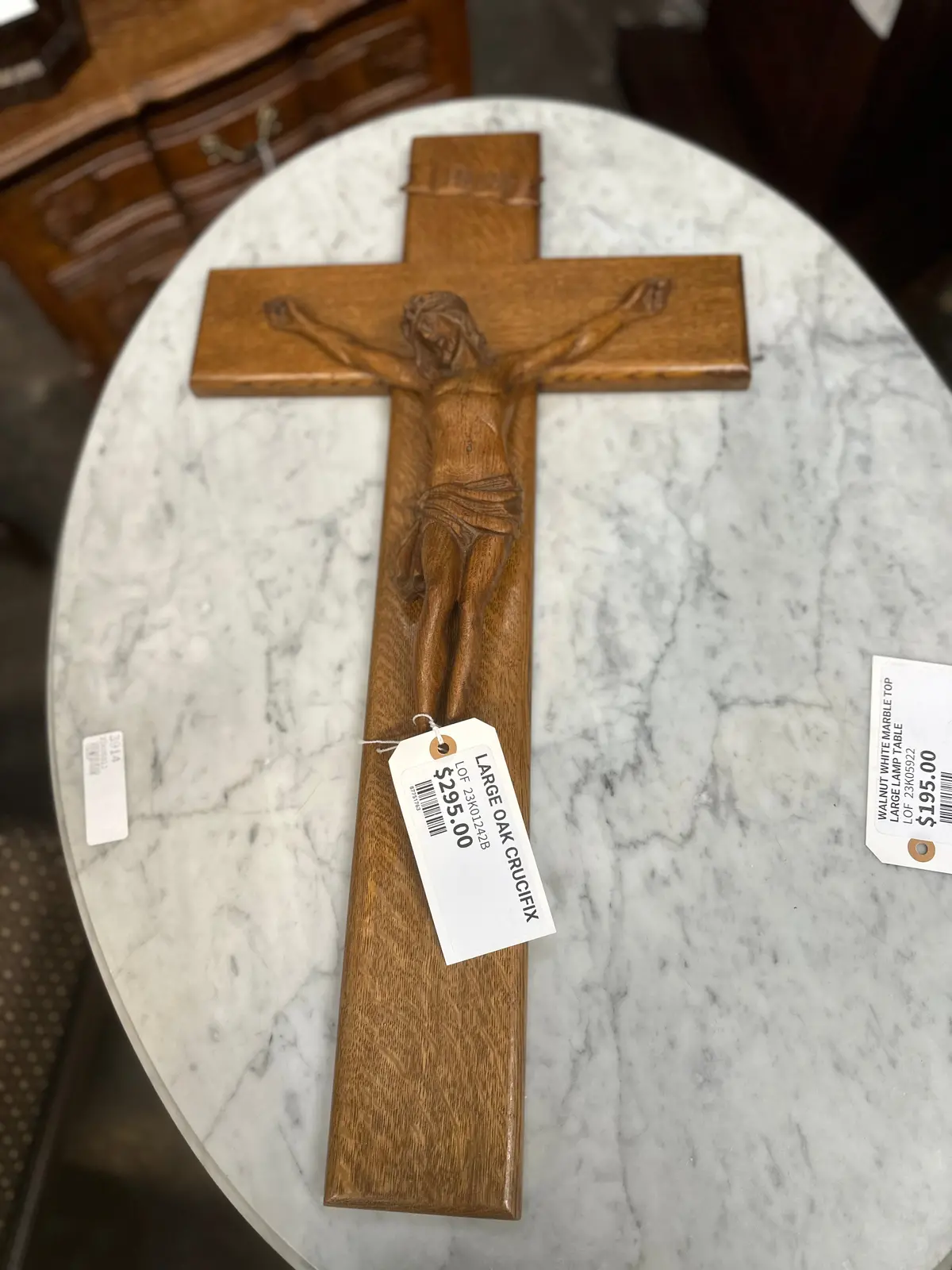 Large Oak Crucifix 1