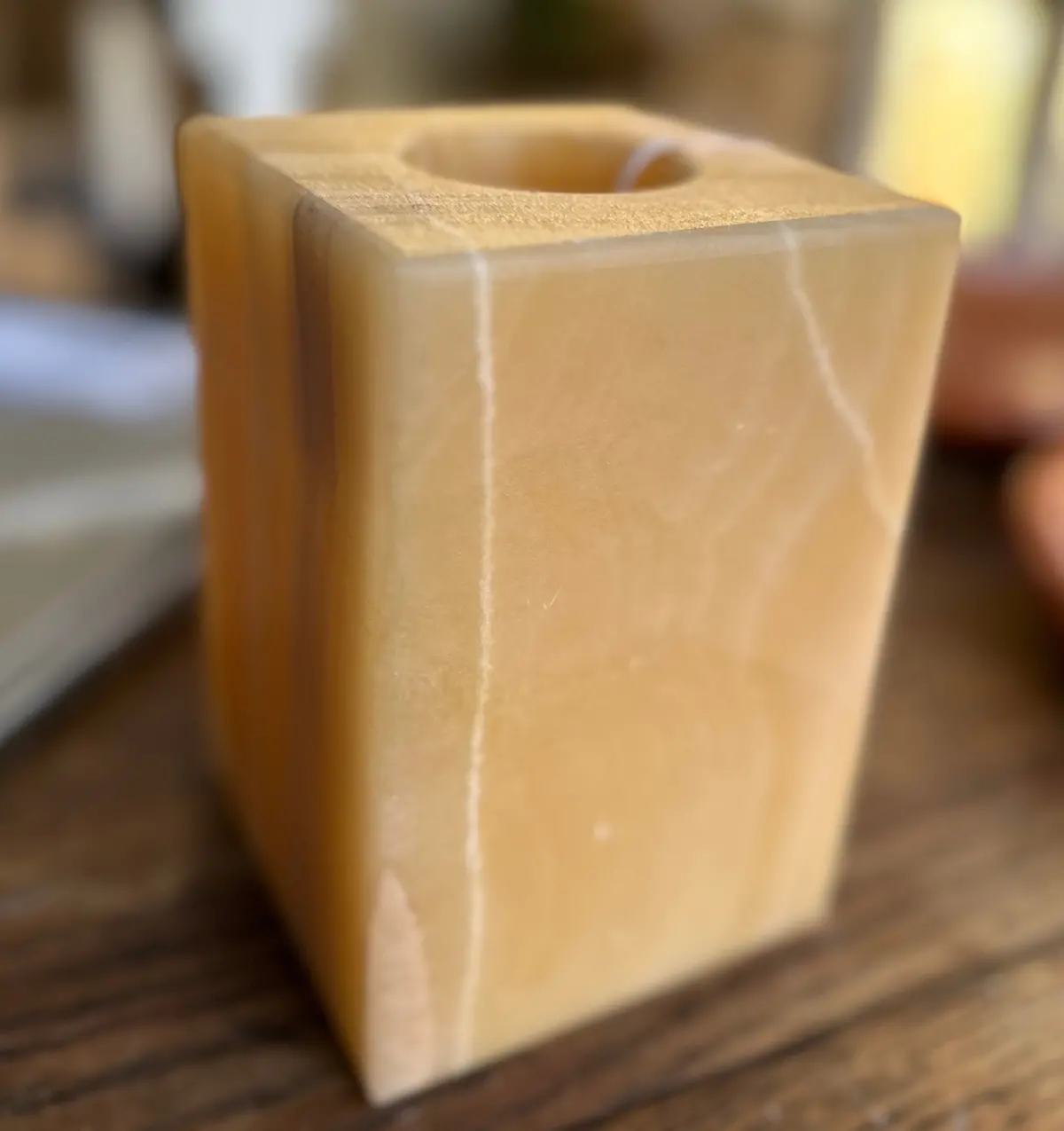 Alabaster Votive Candle Holder 1